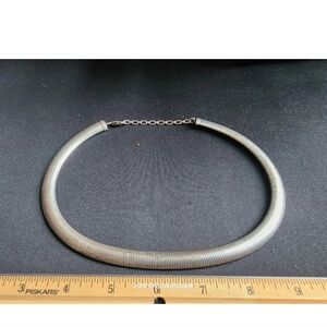 Vintage Sterling Silver Large Snake Style Necklace Marked/Tested+